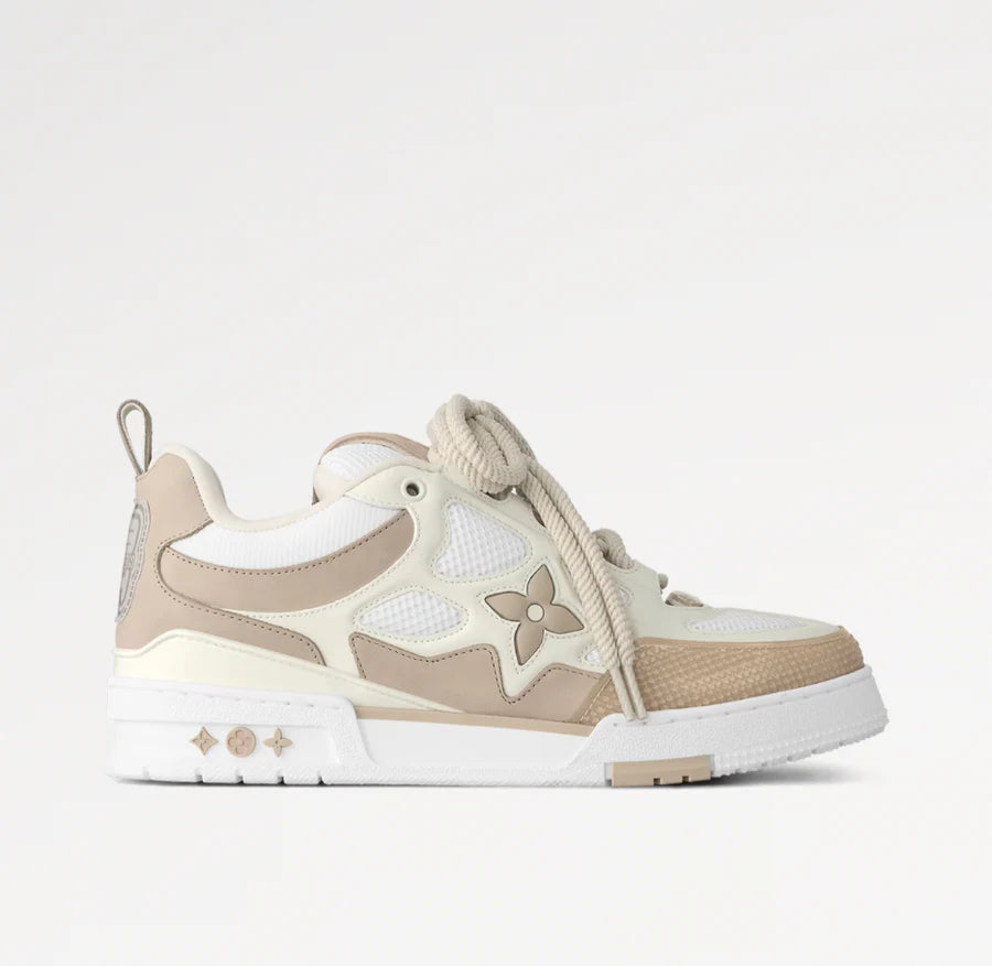 LV SKATE 'BEIGE' TRAINERS