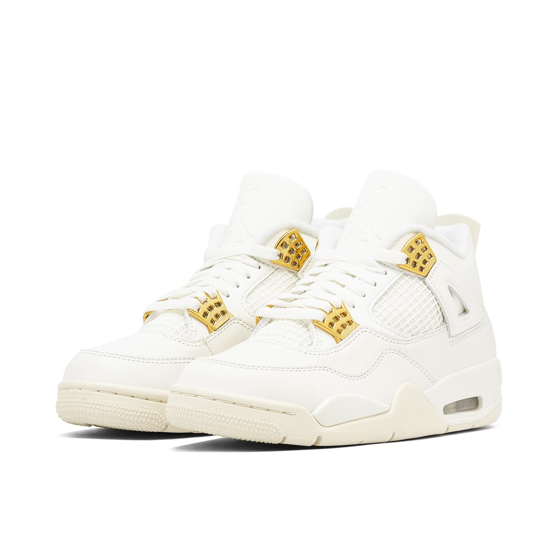 AIR JORDAN 4 RETRO SAIL METALLIC GOLD - Sneakerz Club UK