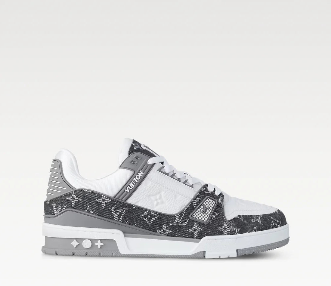LV MONOGRAM 'GREY DENIM' TRAINERS