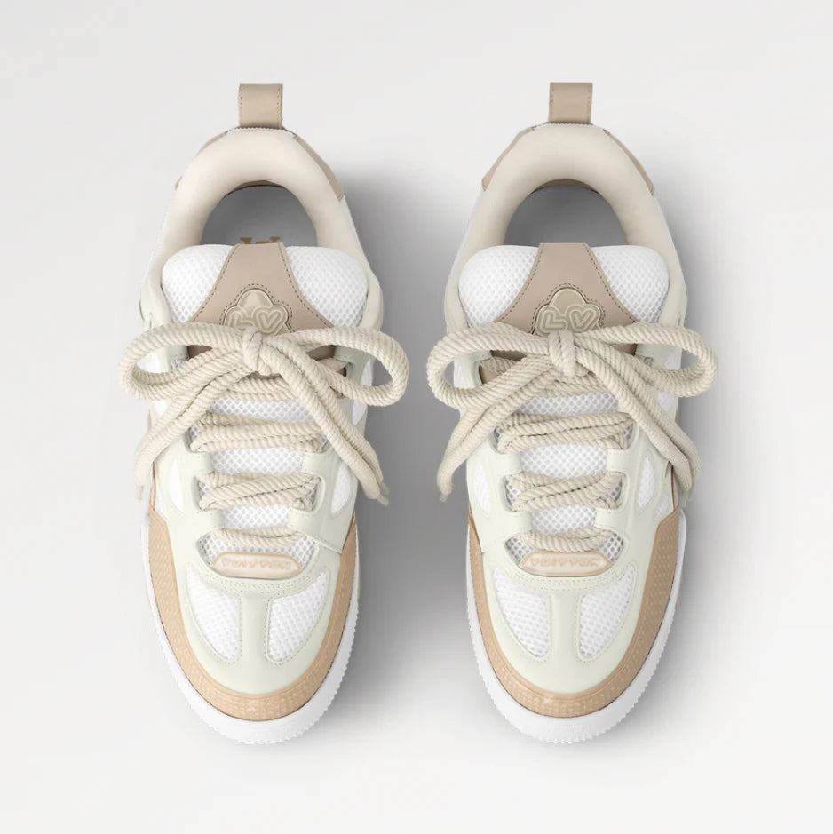 LV SKATE 'BEIGE' TRAINERS