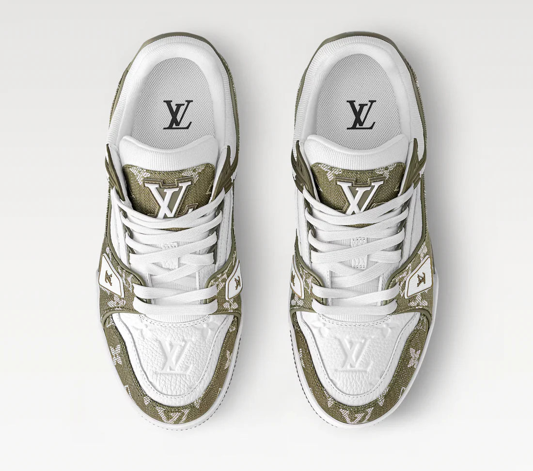 LV MONOGRAM 'KAKI DENIM' TRAINERS