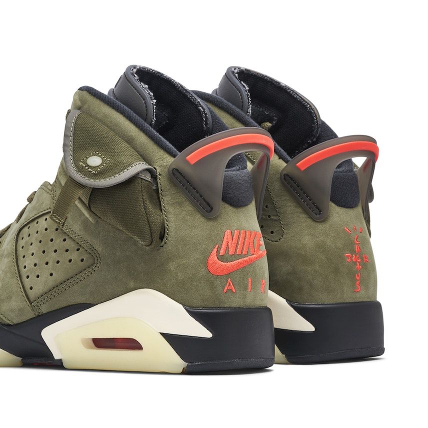 AIR JORDAN 6 x TRAVIS SCOTT 'MEDIUM OLIVE' - Sneakerz Club UK
