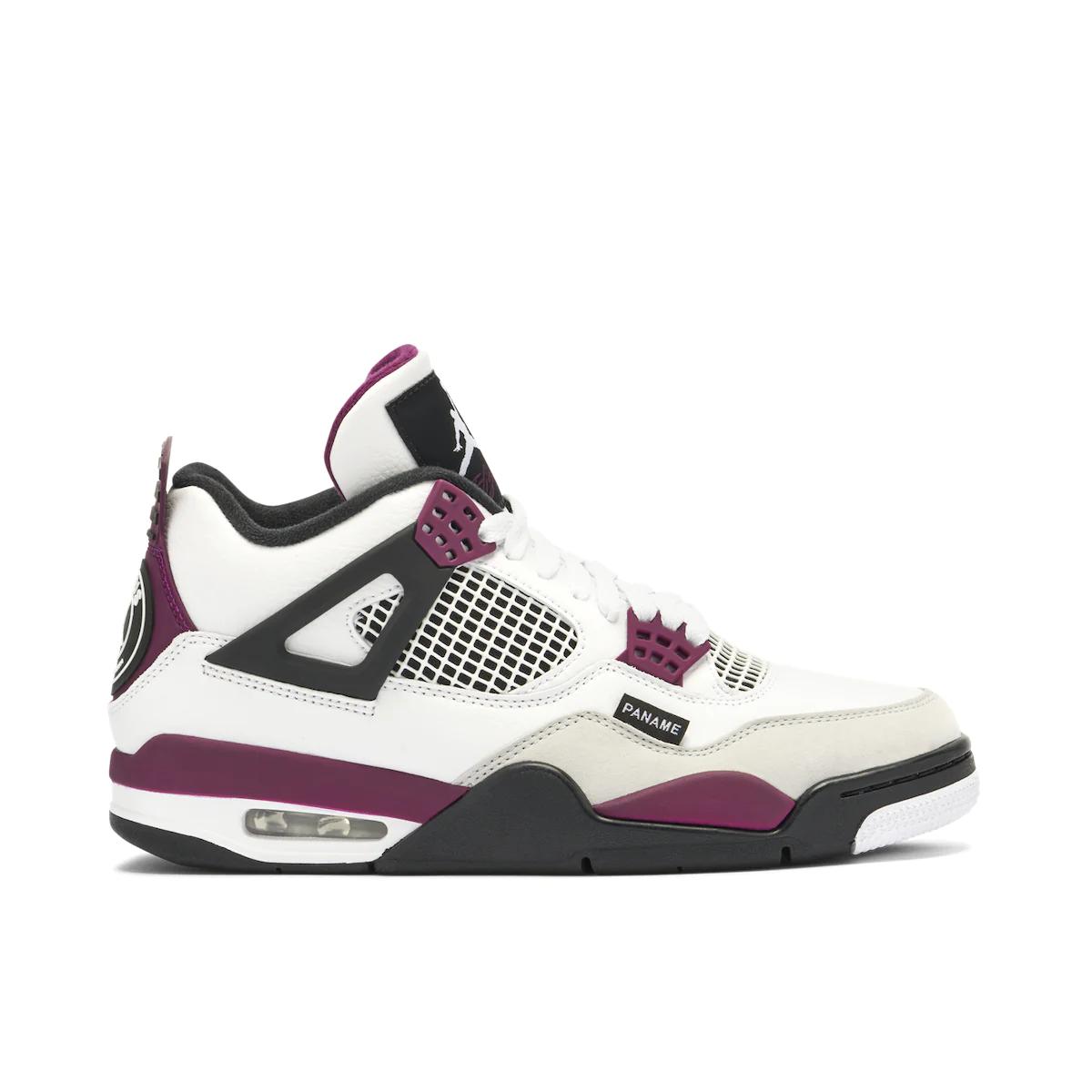 AIR JORDAN 4 X PSG WHITE NEUTRAL GREY BORDEAUX - Sneakerz Club UK