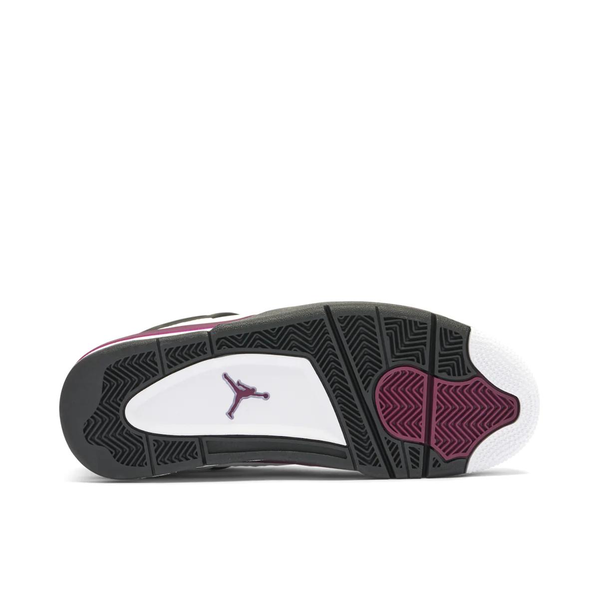 AIR JORDAN 4 X PSG WHITE NEUTRAL GREY BORDEAUX - Sneakerz Club UK