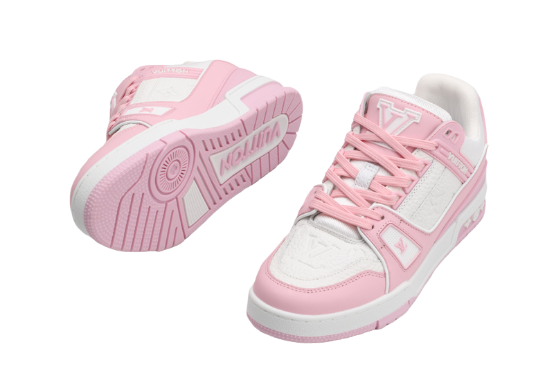 LV Trainer Pink White - Sneakerz Club UK