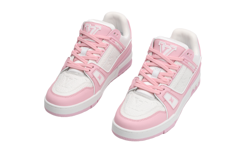 LV Trainer Pink White - Sneakerz Club UK
