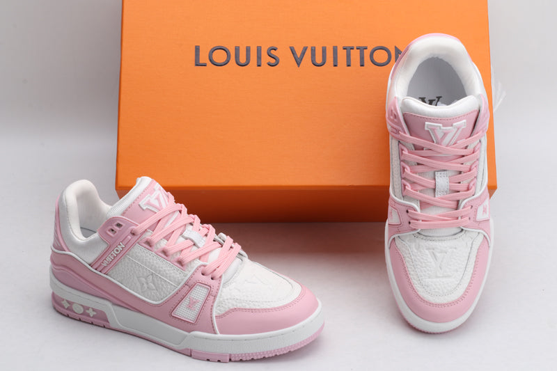LV Trainer Pink White - Sneakerz Club UK