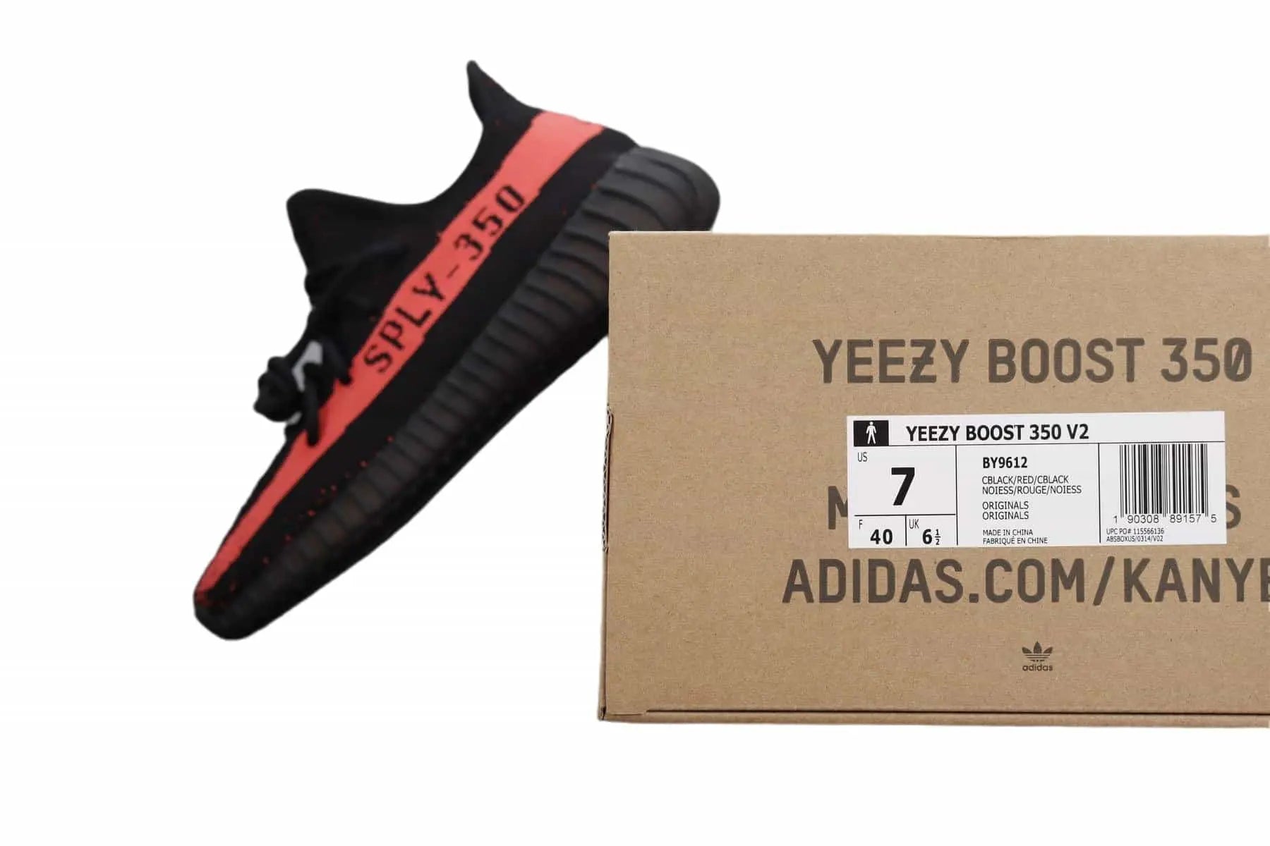 Yzy Boost V2 RED STRIPE - Sneakerz Club UK