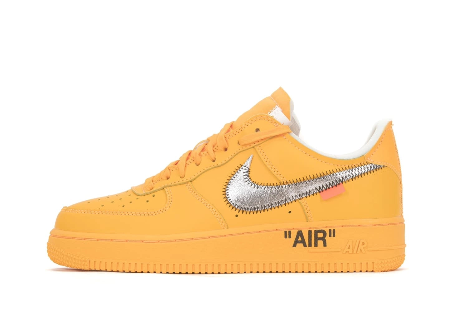 AF1 Low OFF-WHITE University Gold Metallic Silver - Sneakerz Club UK