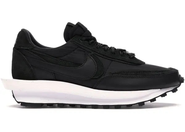 N1KE LD WAFFLE SACAI BLACK NYLON - Sneakerz Club UK